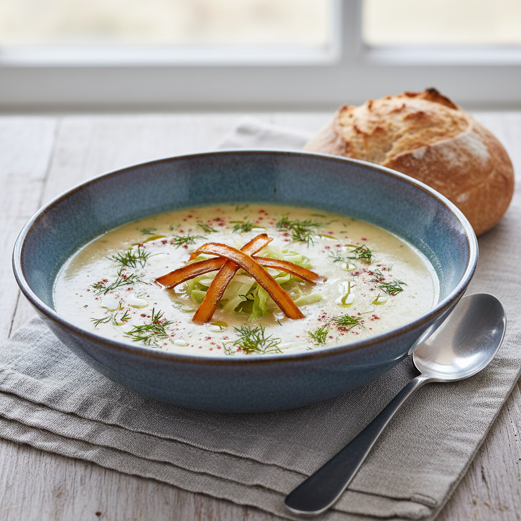 Photo de Recette de soupe aux choux détox et savoureuse