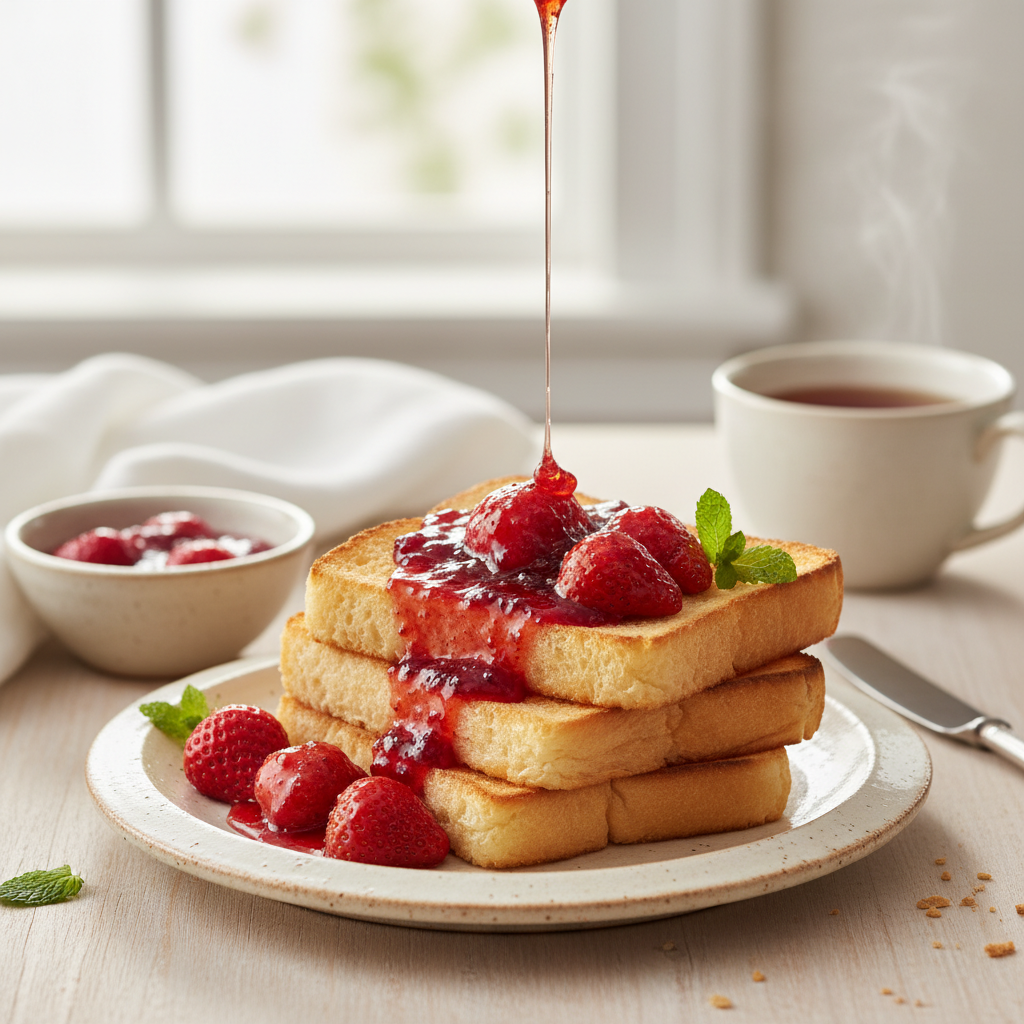 Photo de Recette de confiture aux fraises mara des bois fondante