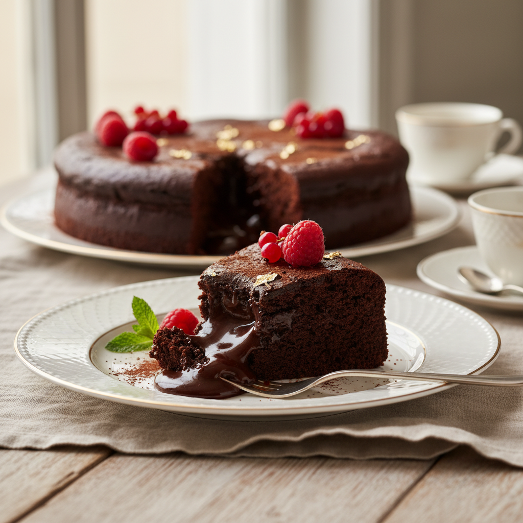 Photo de Recette de cake au chocolat noir intense et fondant