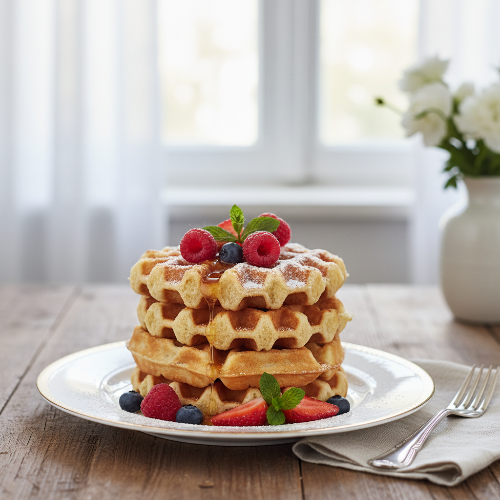 Photo de Recette de gaufres Cyril Lignac légères et aérées