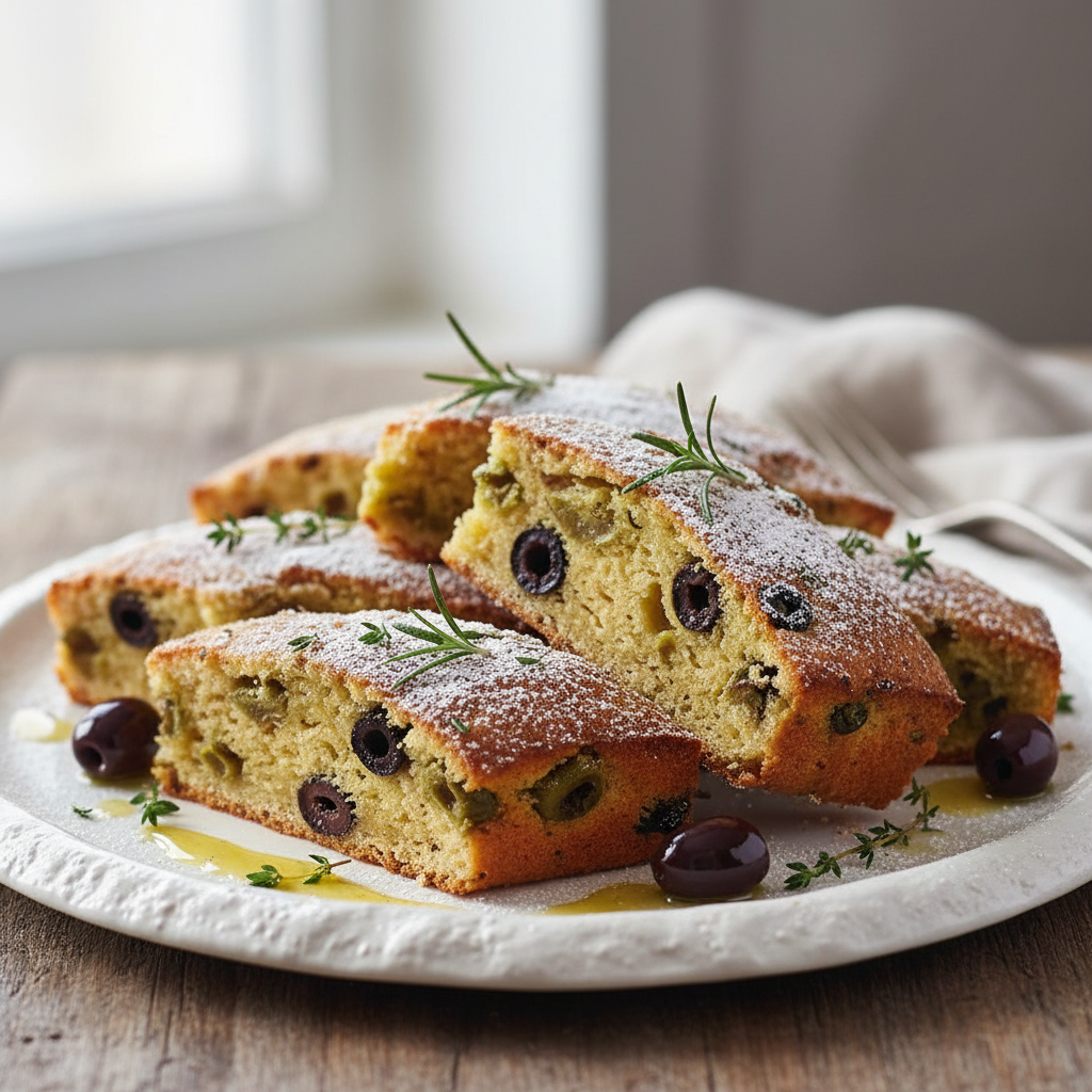 Photo de Recette de cake salé traditionnel aux olives