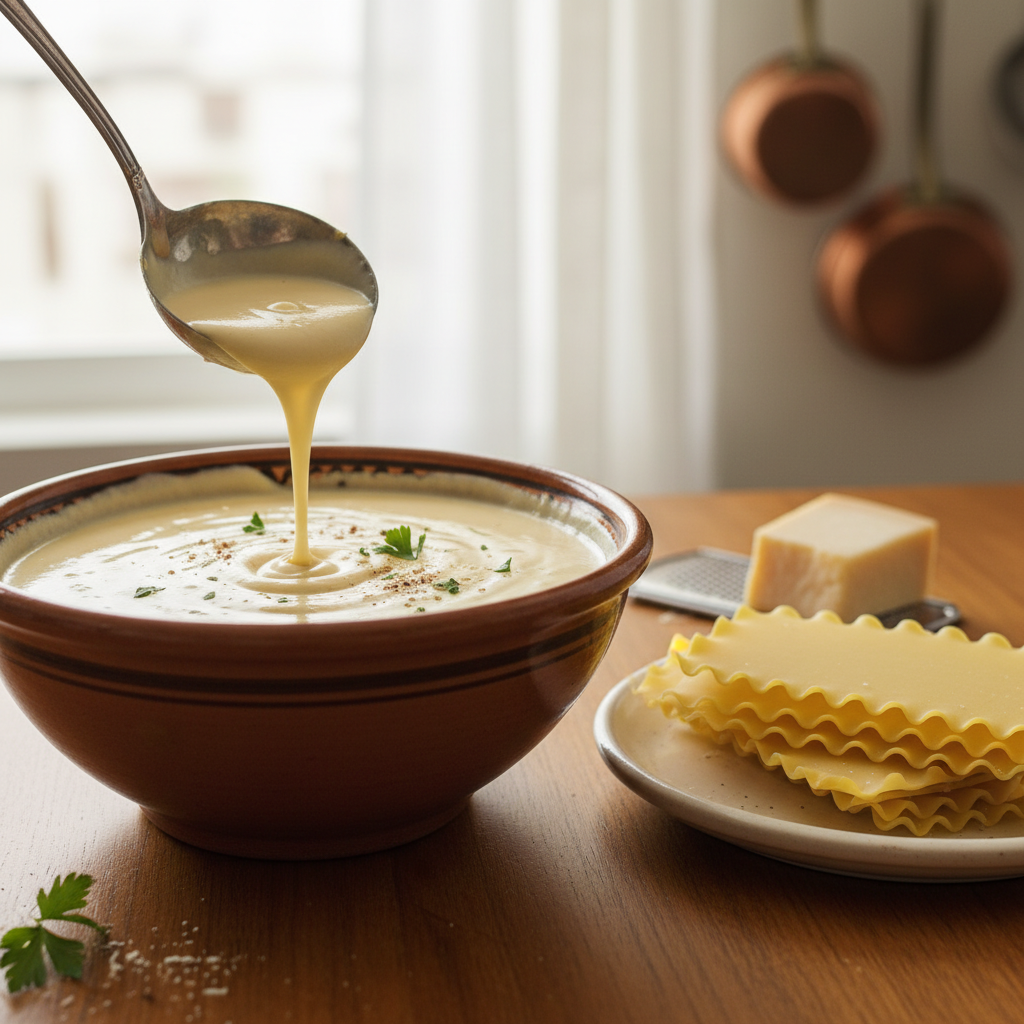 Photo de Recette de béchamel pour lasagnes onctueuse et inratable