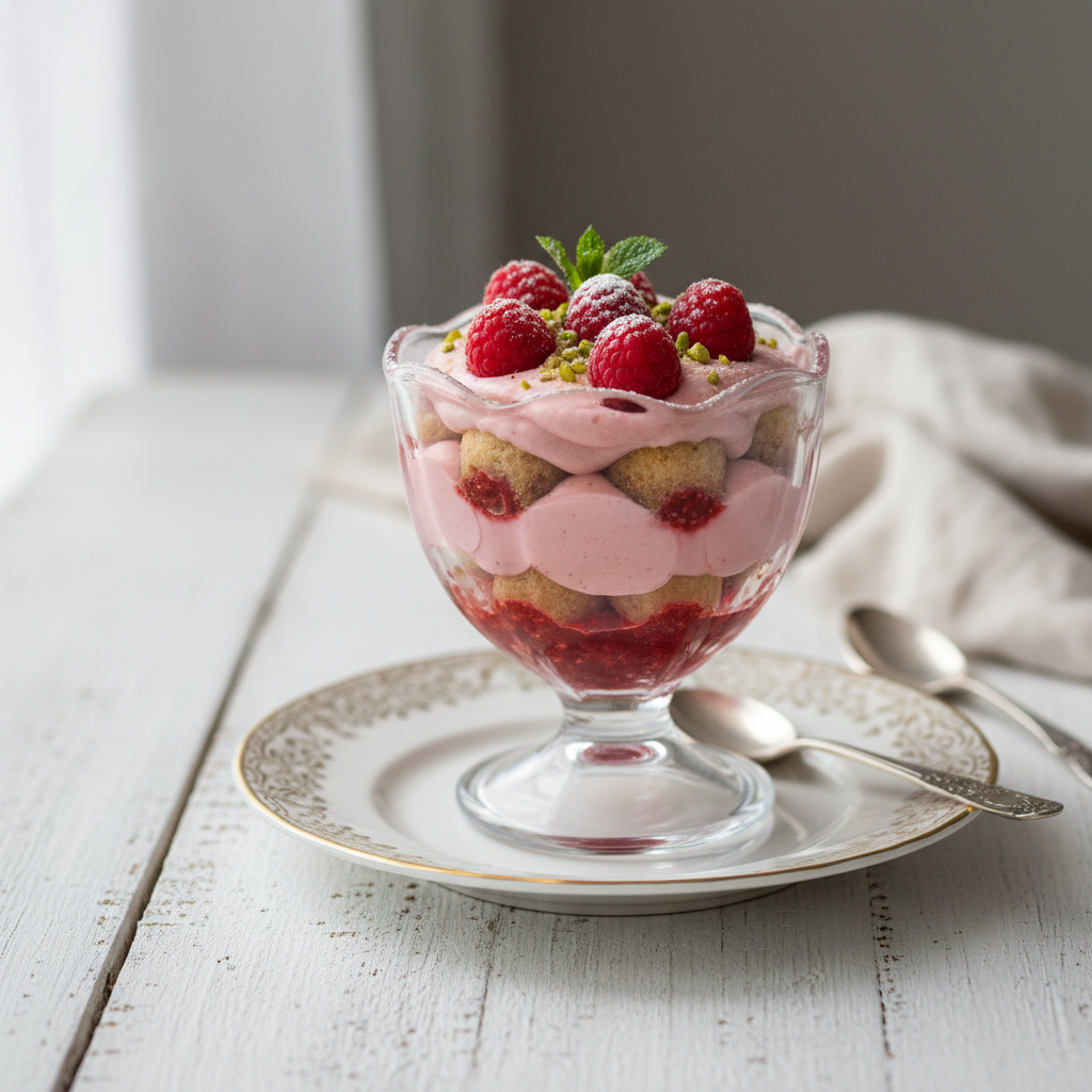 Photo de Recette du tiramisu framboise léger et fruité