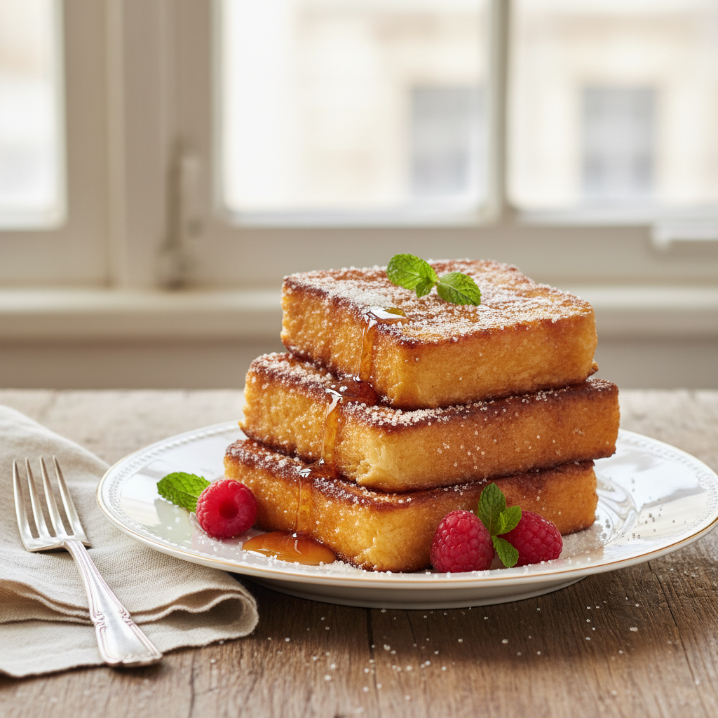 Photo de Recette du pain perdu doré au sucre de canne