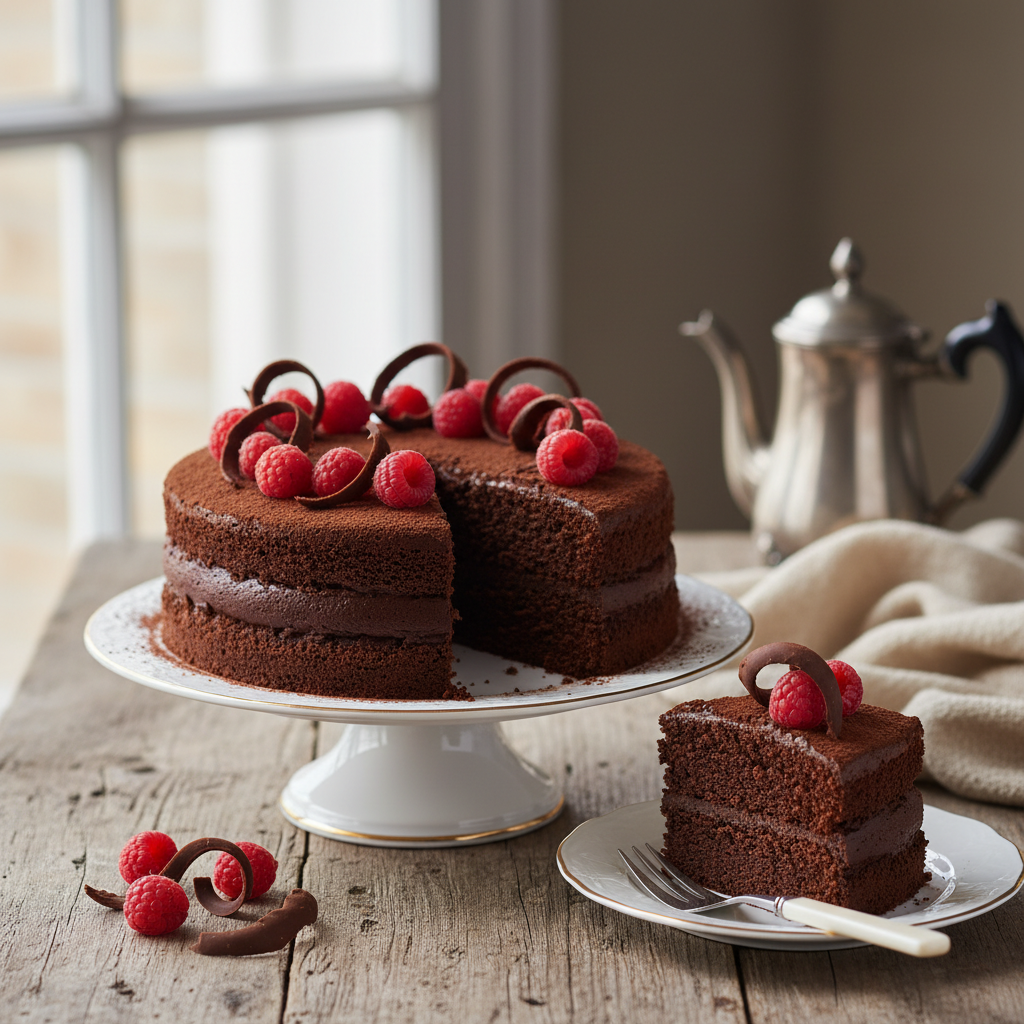 Photo de Recette de gâteau au chocolat intense et moelleux