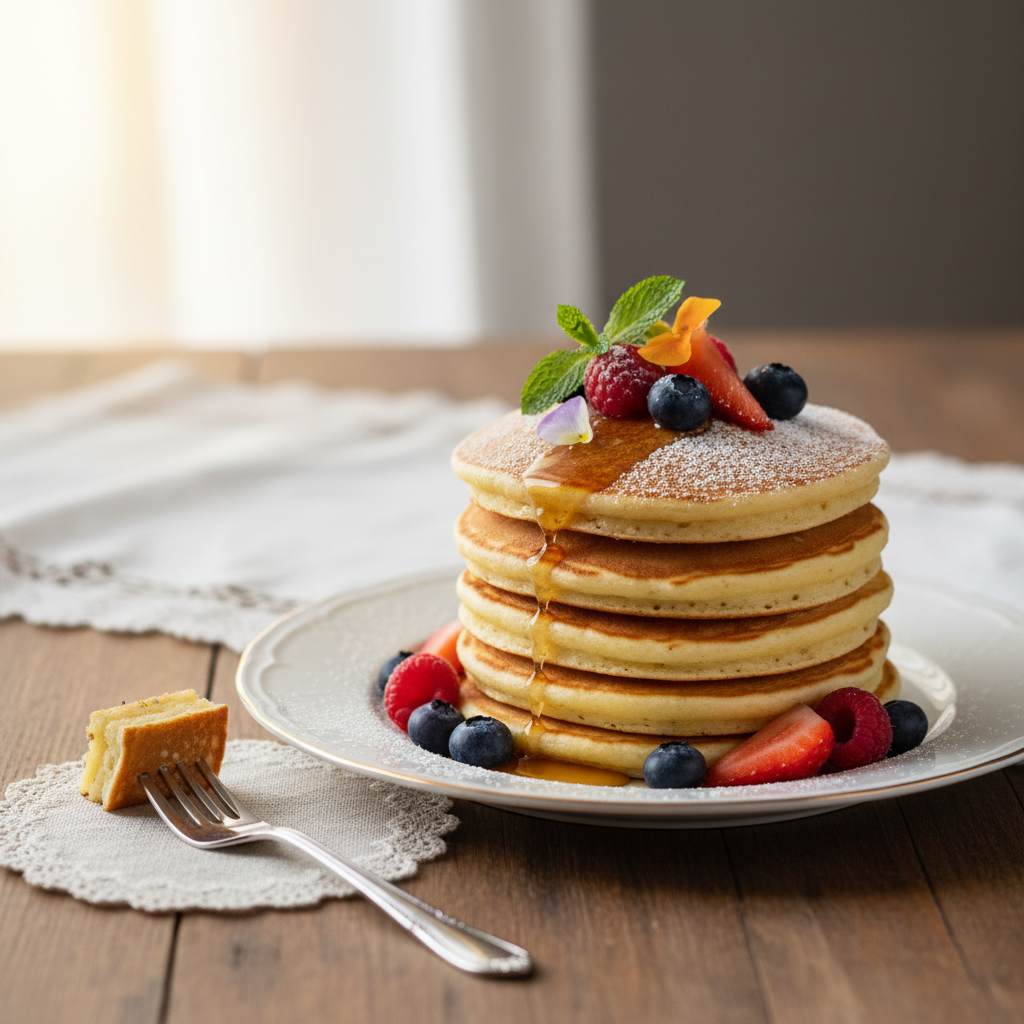 Photo de Recette de pancakes express légers et inratables