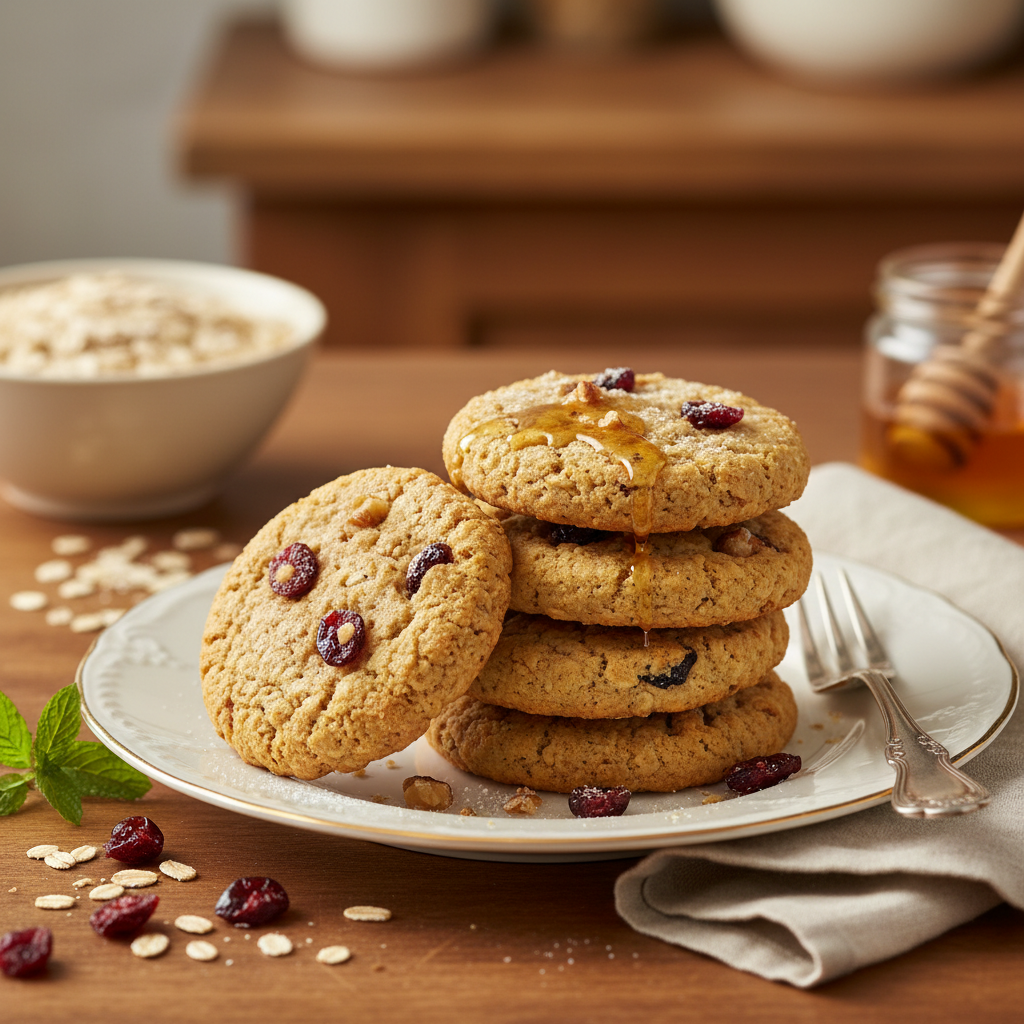 Photo de Recette de cookies aux flocons d'avoine sains et gourmands