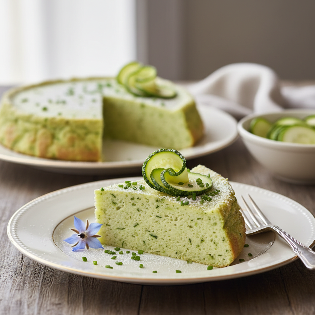 Photo de Recette de flan de courgettes léger et onctueux