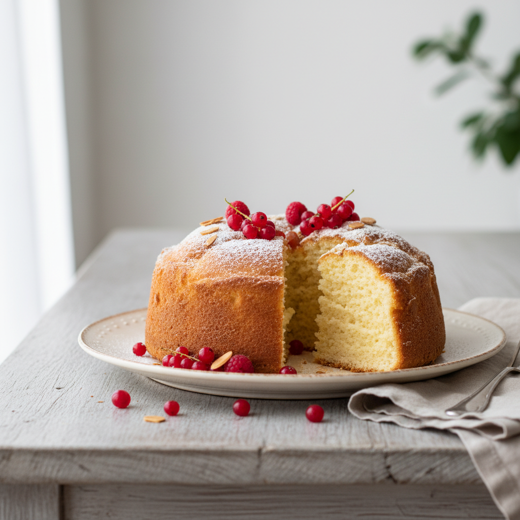 Photo de Recette de gâteau de Savoie traditionnel et aérien