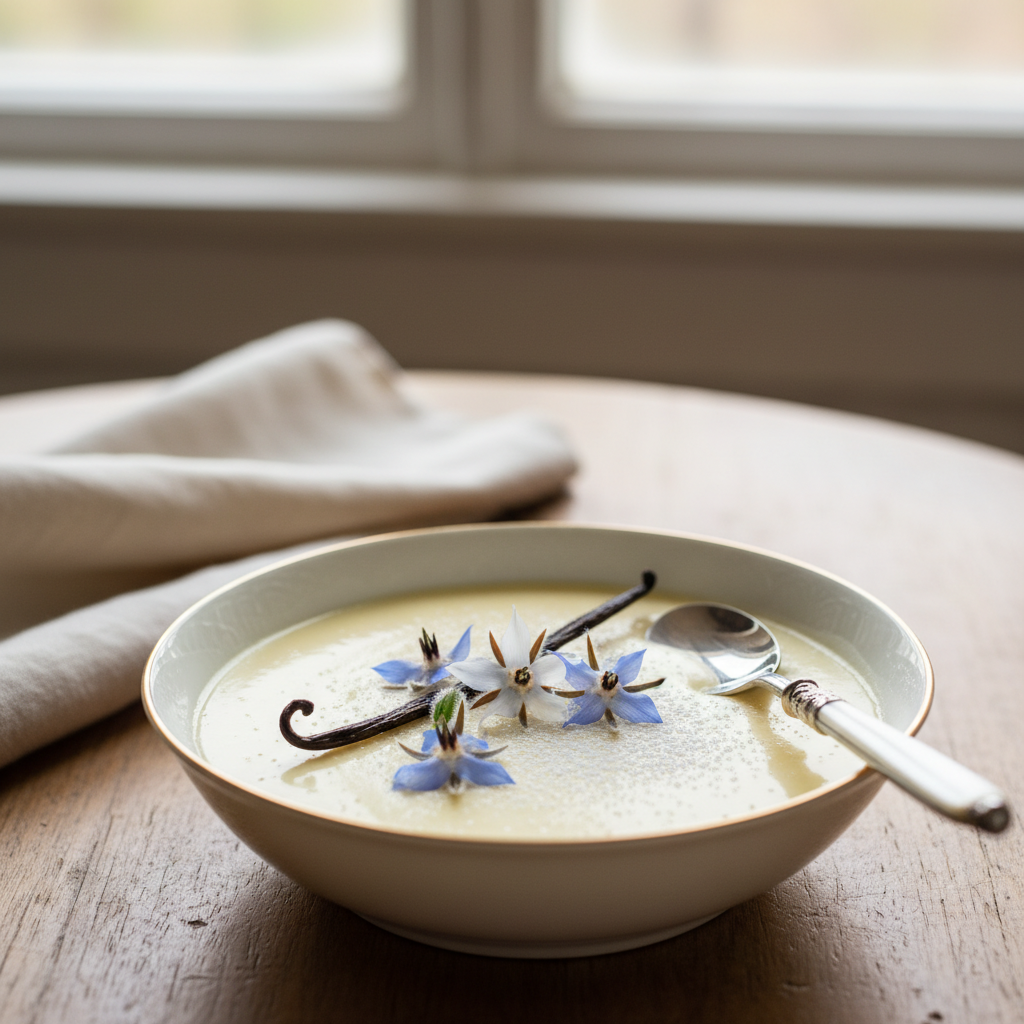 Photo de Recette de crème à la vanille onctueuse façon dessert maison