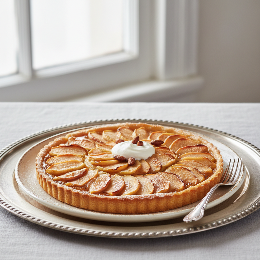 Photo de Recette de la tarte normande traditionnelle aux pommes
