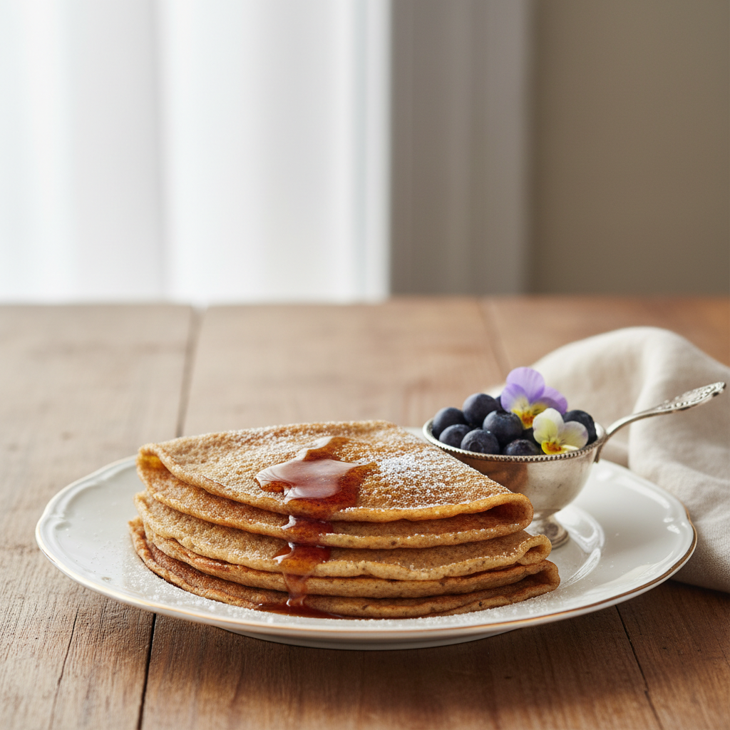 Photo de Recette de crêpes sarrasin traditionnelles et croustillantes