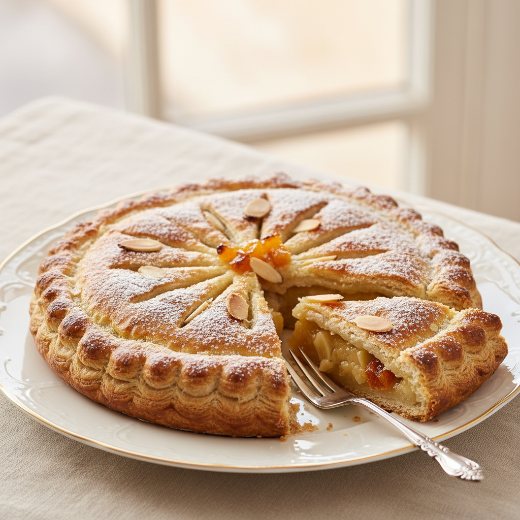Photo de Recette de galette à la frangipane royale et fondante