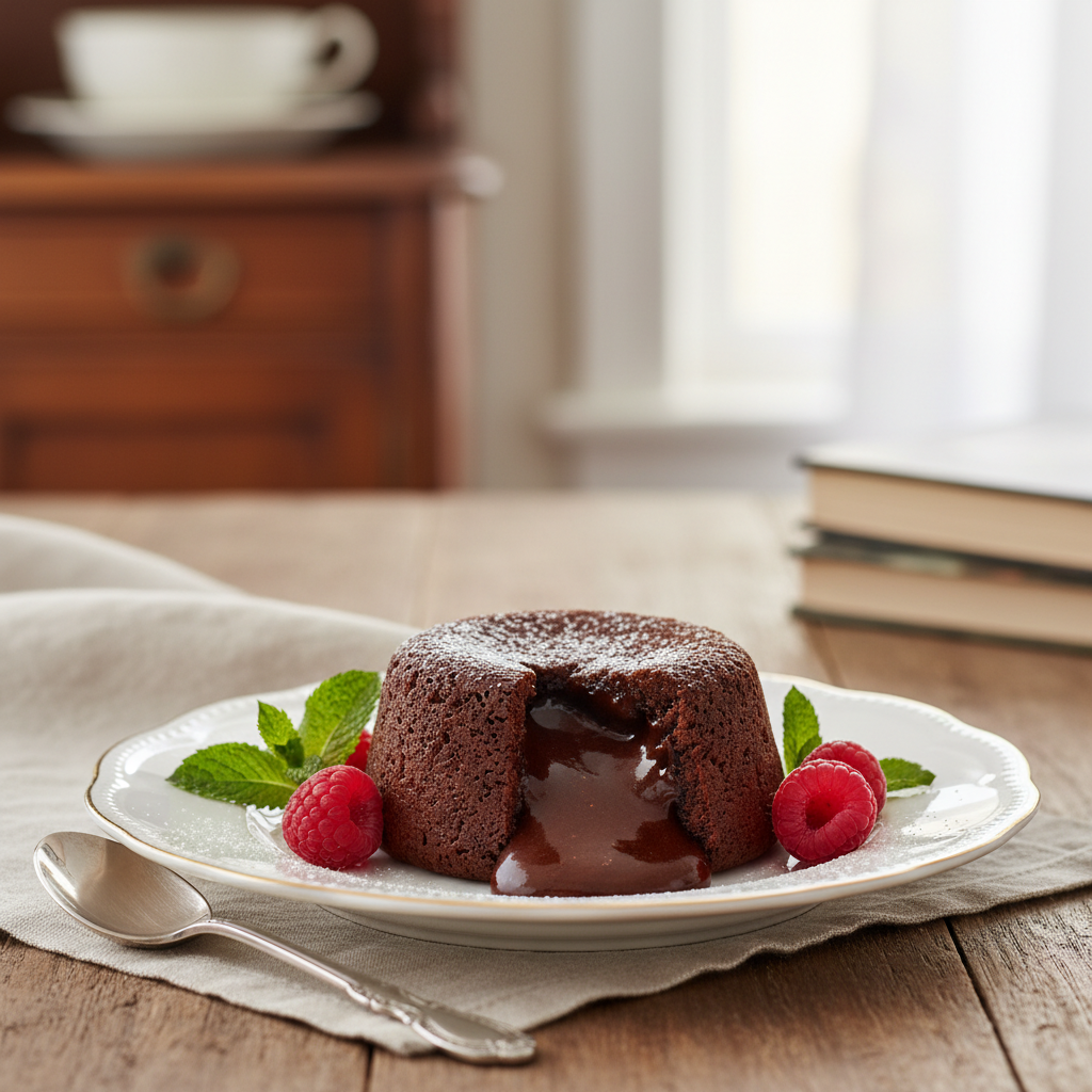Photo de Recette de fondant au chocolat à la texture soyeuse