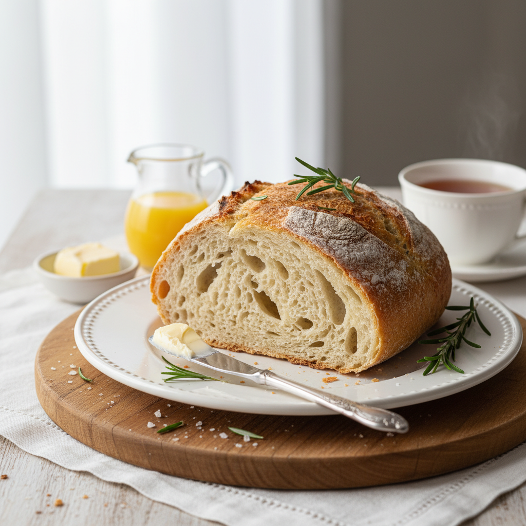 Photo de Recette du pain maison à la croûte dorée et mie aérée