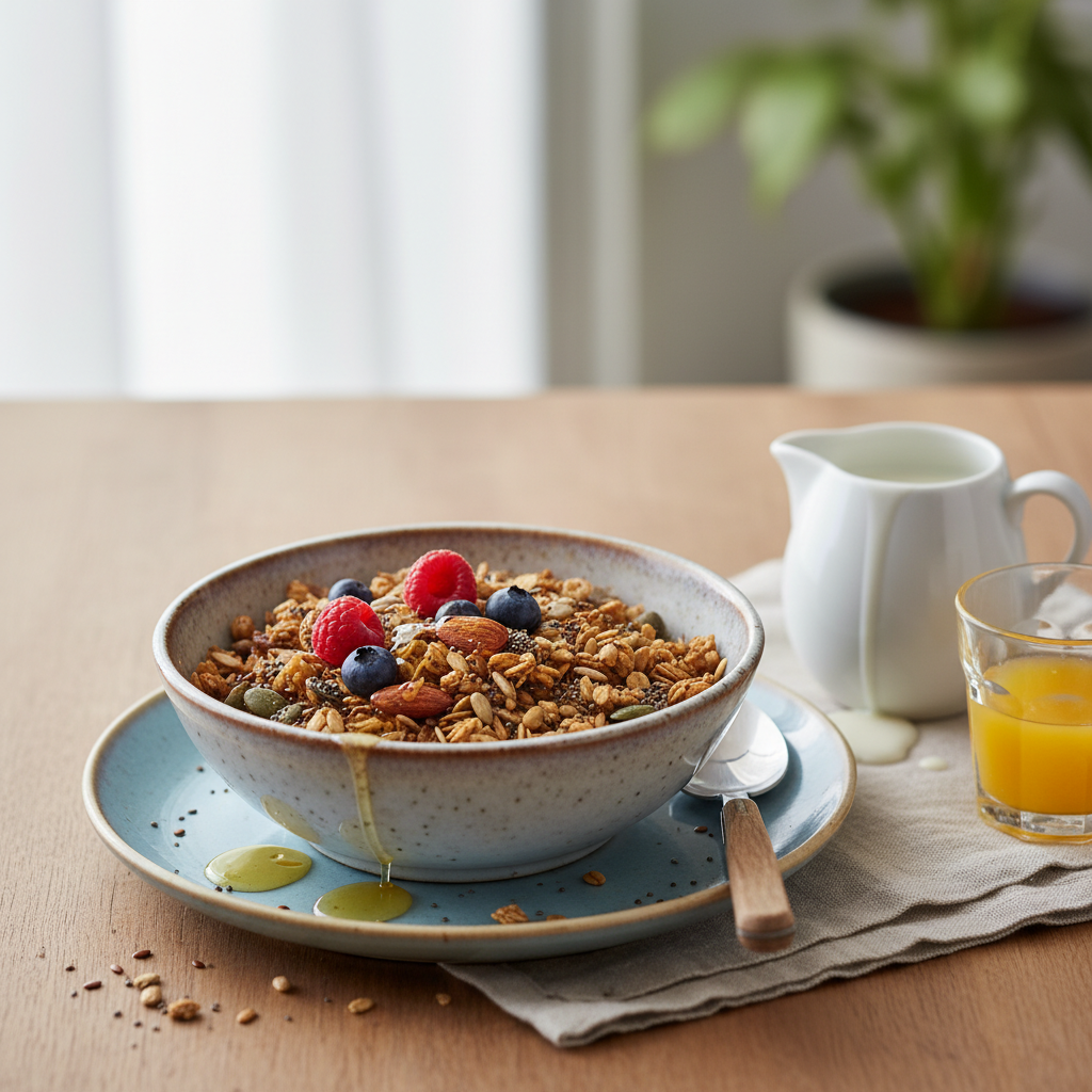 Photo de Recette de granola maison healthy et croquant aux graines