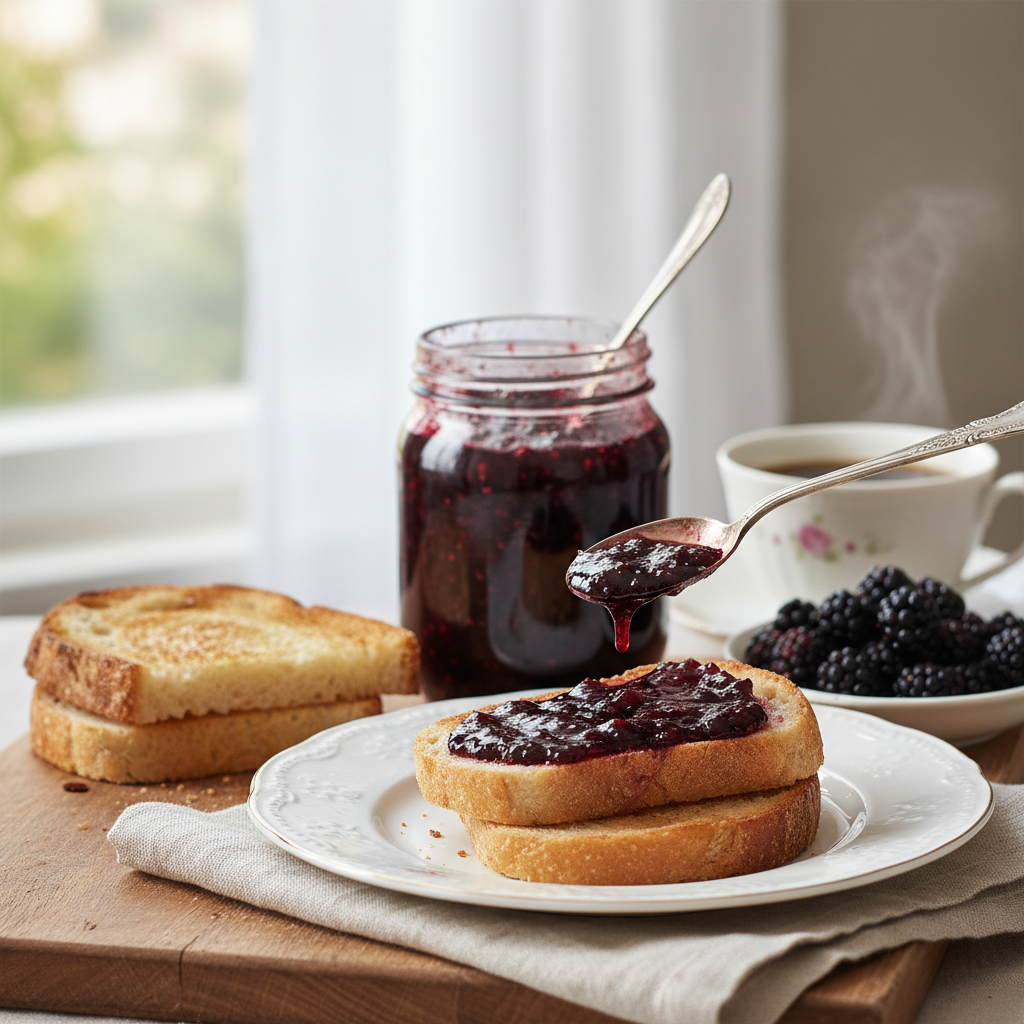 Photo de Recette de confiture de mures sauvage à l'ancienne