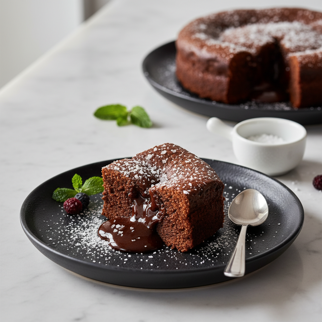 Photo de Recette du gâteau au chocolat moelleux et fondant à la fleur de sel