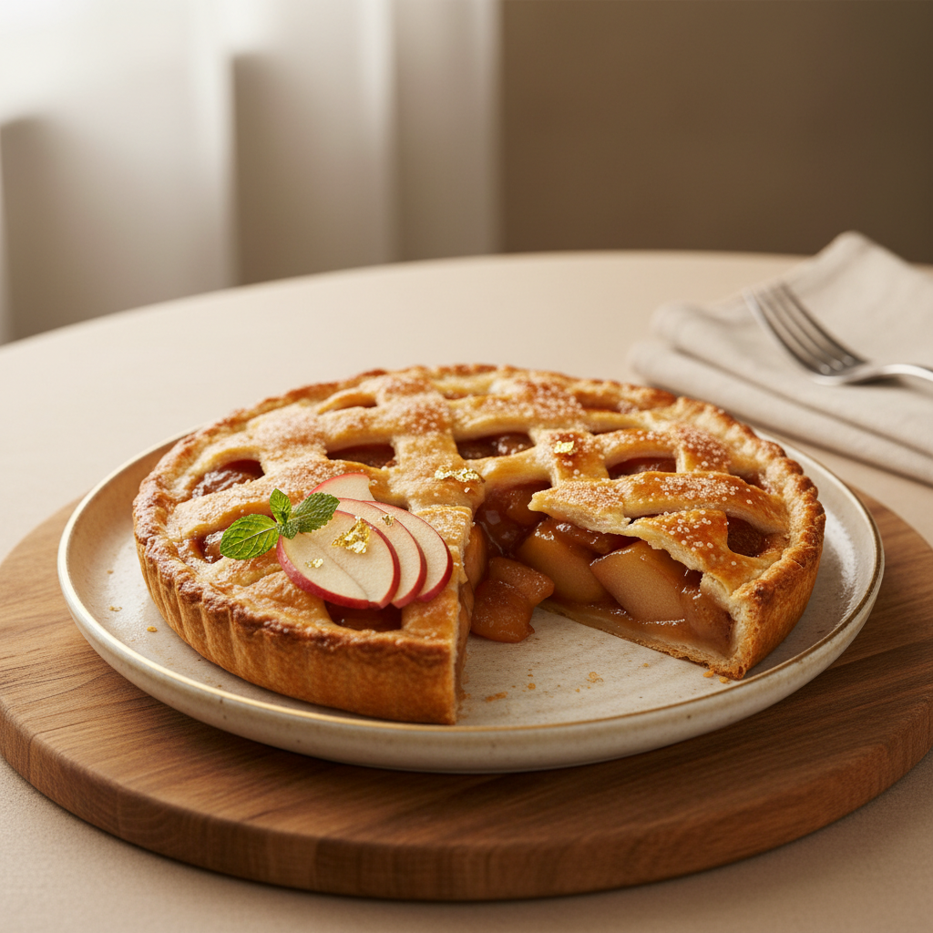 Photo de Recette de la tarte aux pommes à l'ancienne et fondante