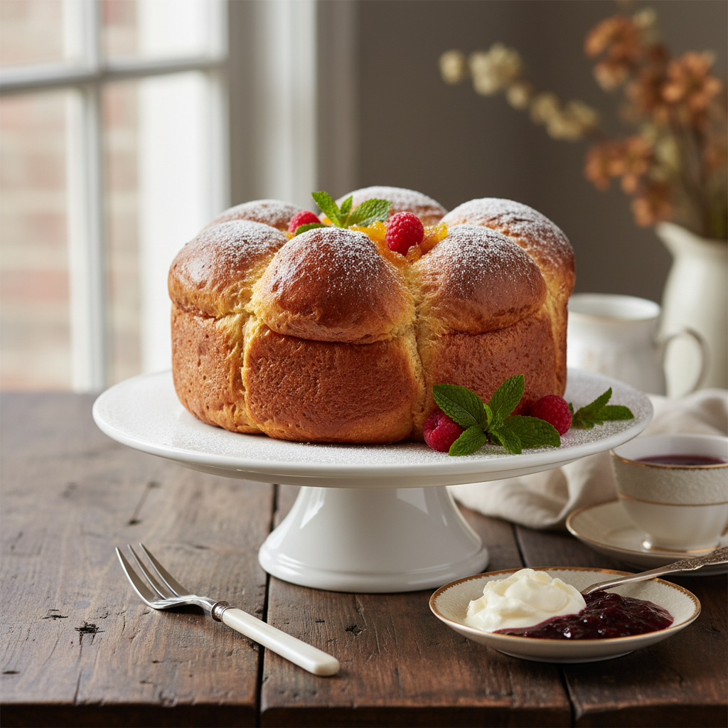Photo de Recette de la brioche à l'ancienne pur beurre maison