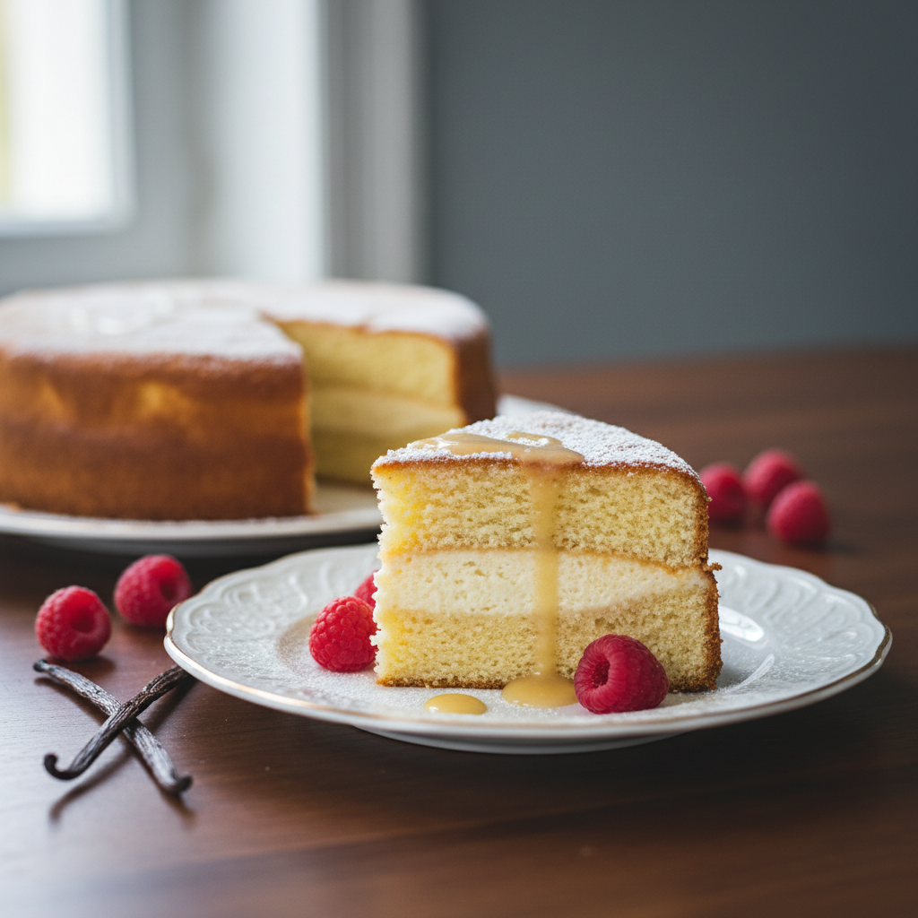 Photo de Recette de gâteau magique parfumé à la vanille