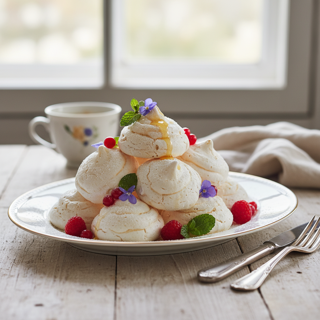 Photo de Recette de meringues craquantes au cœur moelleux