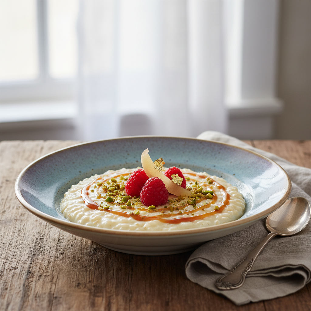 Photo de Recette de riz au lait crémeux et express à la casserole
