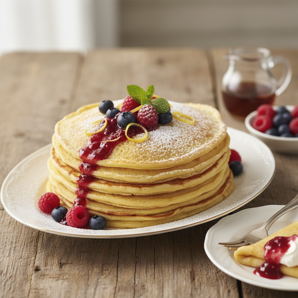 Photo de Recette des crêpes moelleuses pour 6 personnes