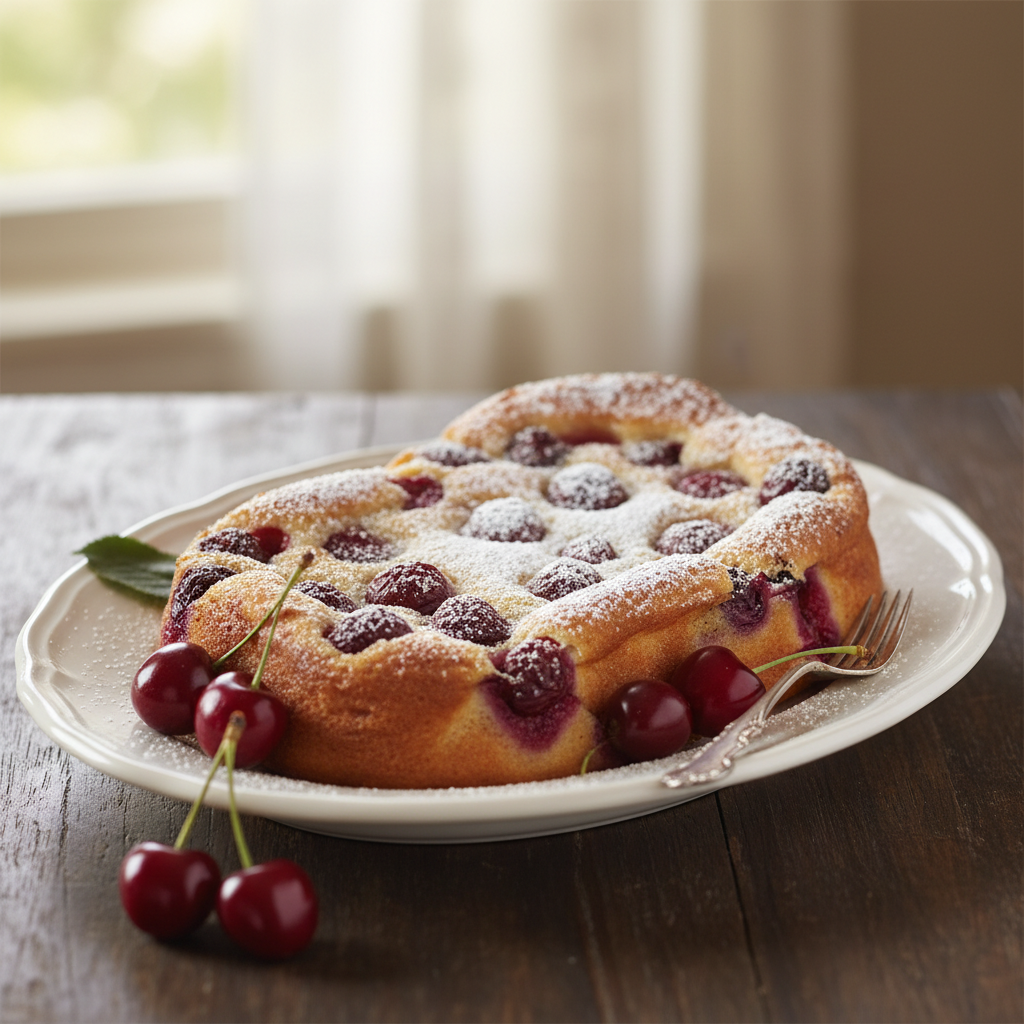 Photo de Recette du vrai clafoutis aux cerises traditionnel