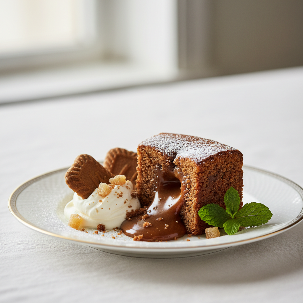 Photo de Recette de gâteau au speculoos fondant et épicé