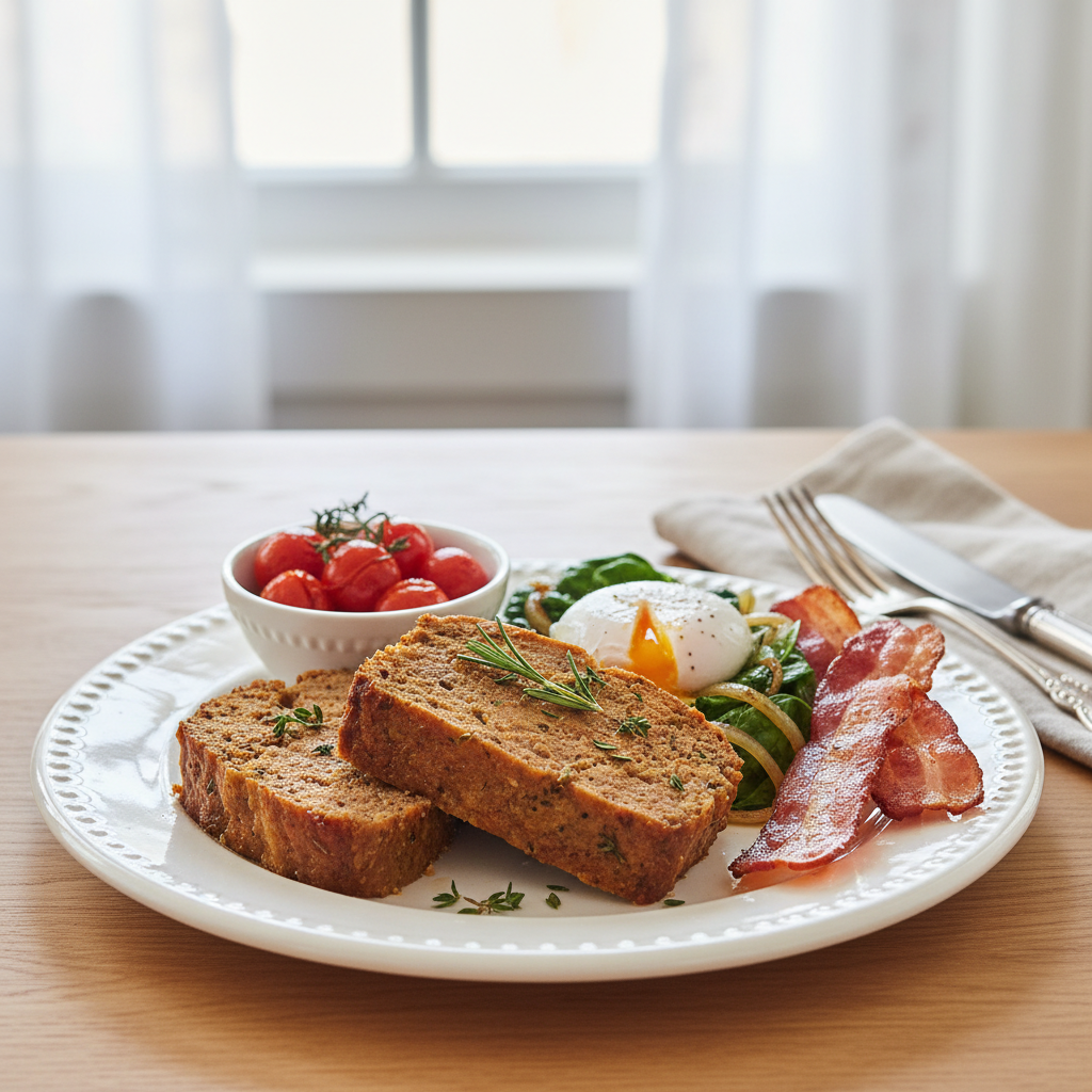 Photo de Recette de pain de viande gourmand pour le brunch