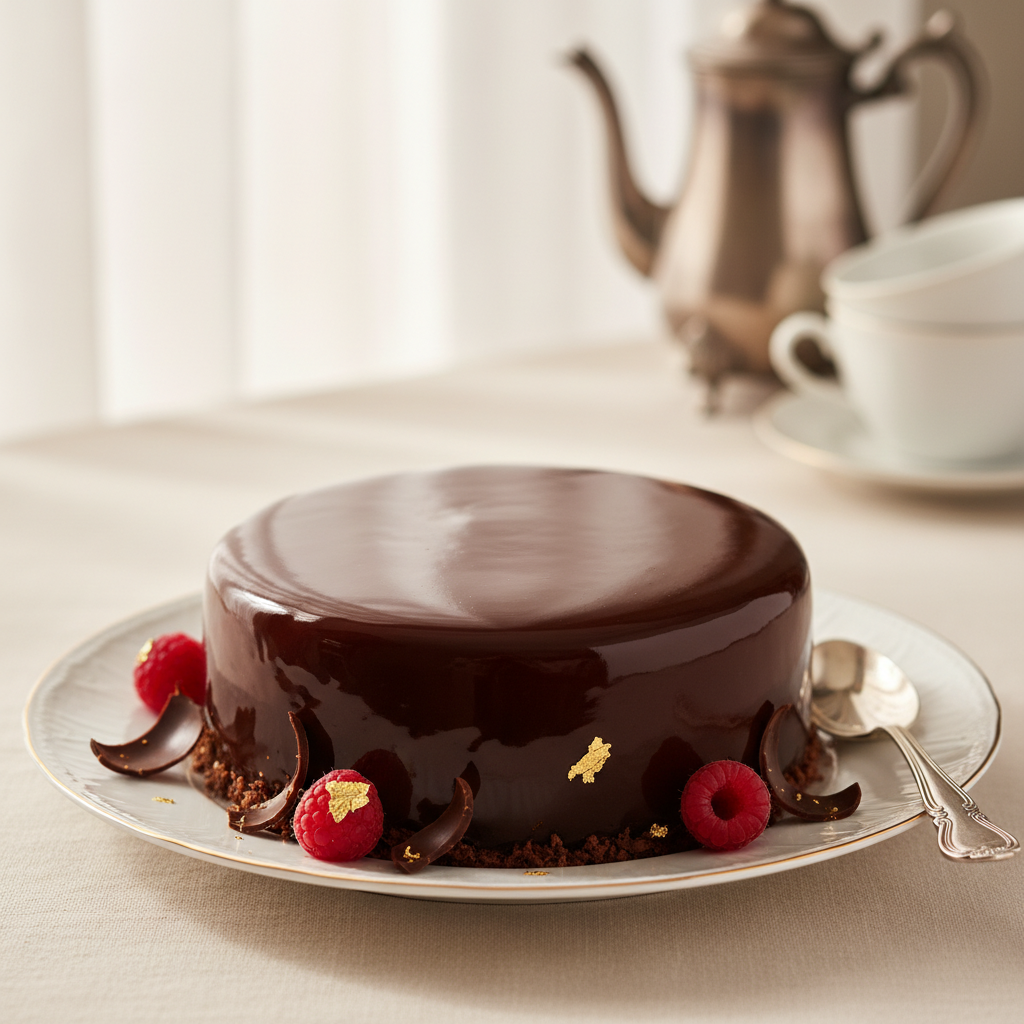 Photo de Recette du glaçage chocolat miroir brillant et onctueux