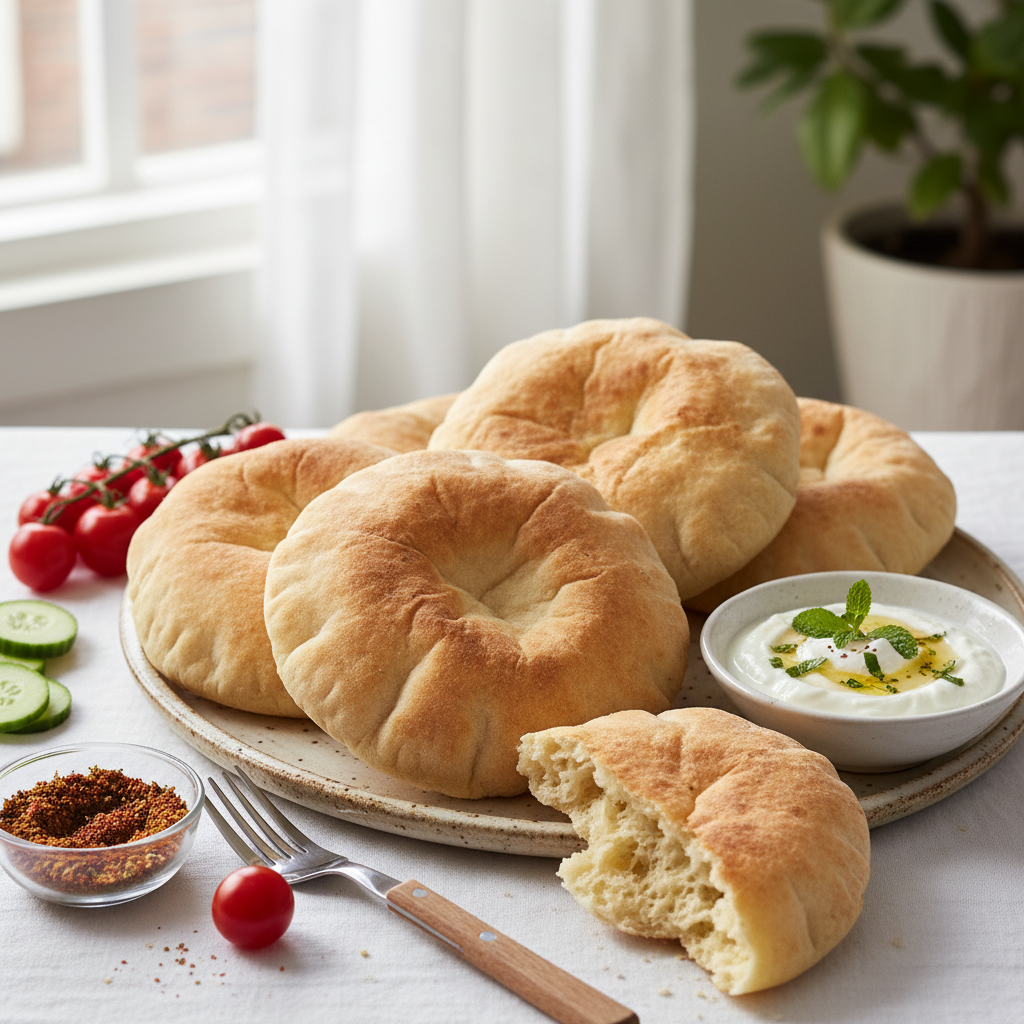 Photo de Recette du pain kebab maison moelleux et alvéolé