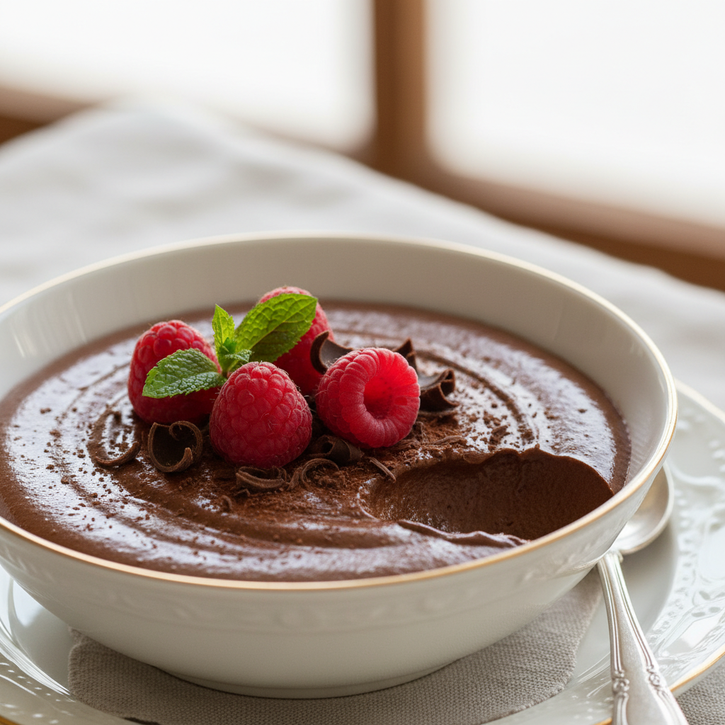 Photo de Recette de mousse au chocolat onctueuse et fondante