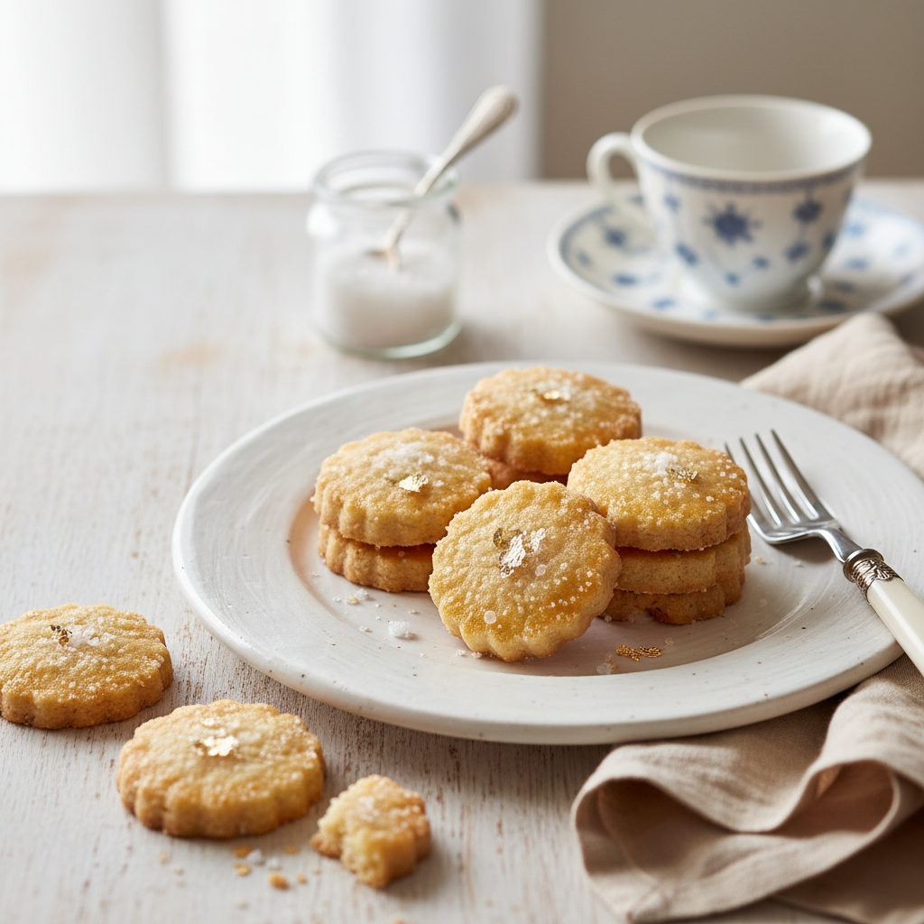 Photo de Recette de petits sablés au beurre et à la fleur de sel