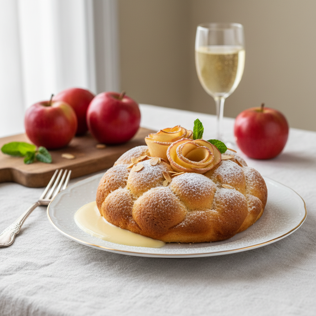 Photo de Recette de gâteau aux pommes nuage façon grand-mère