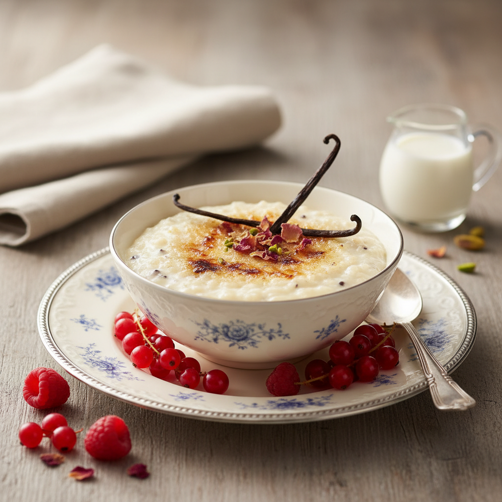 Photo de Recette du riz au lait crémeux à l'ancienne et vanille