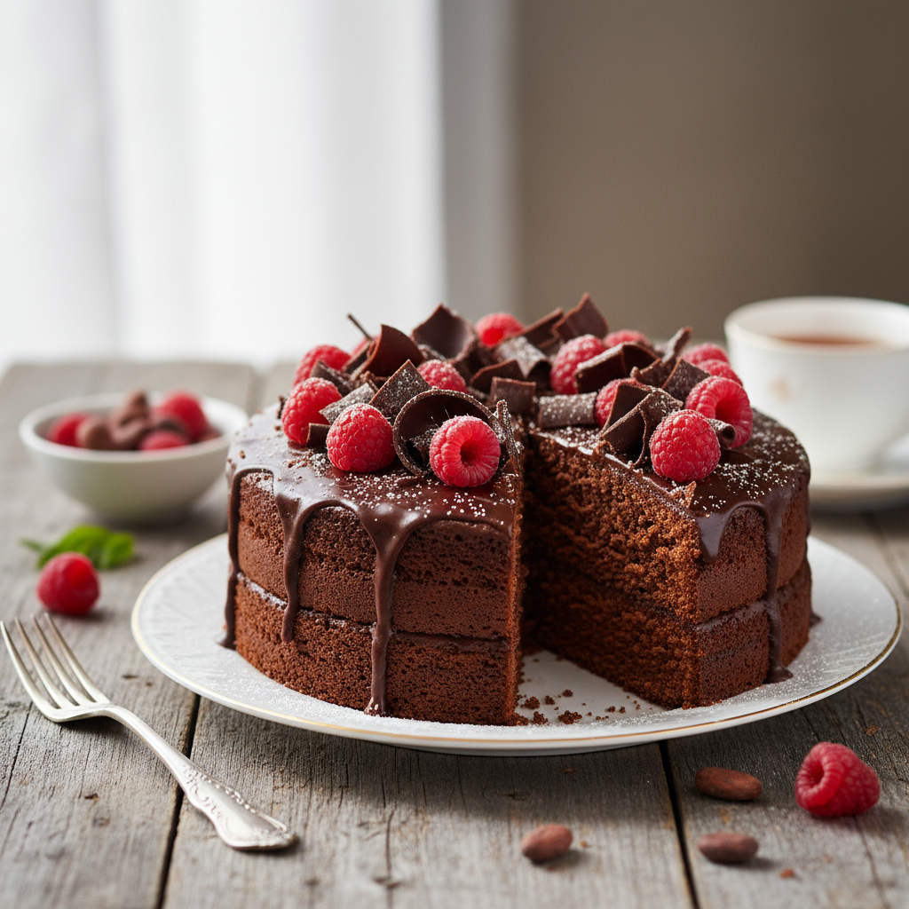 Photo de Recette de gâteau au chocolat facile et très moelleux