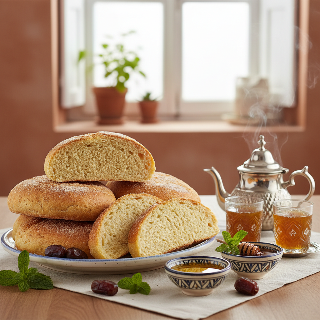 Photo de Recette du pain marocain traditionnel à la semoule fine