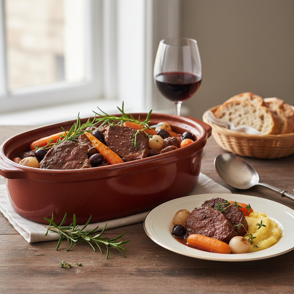 Photo de Recette de la daube provençale traditionnelle et fondante