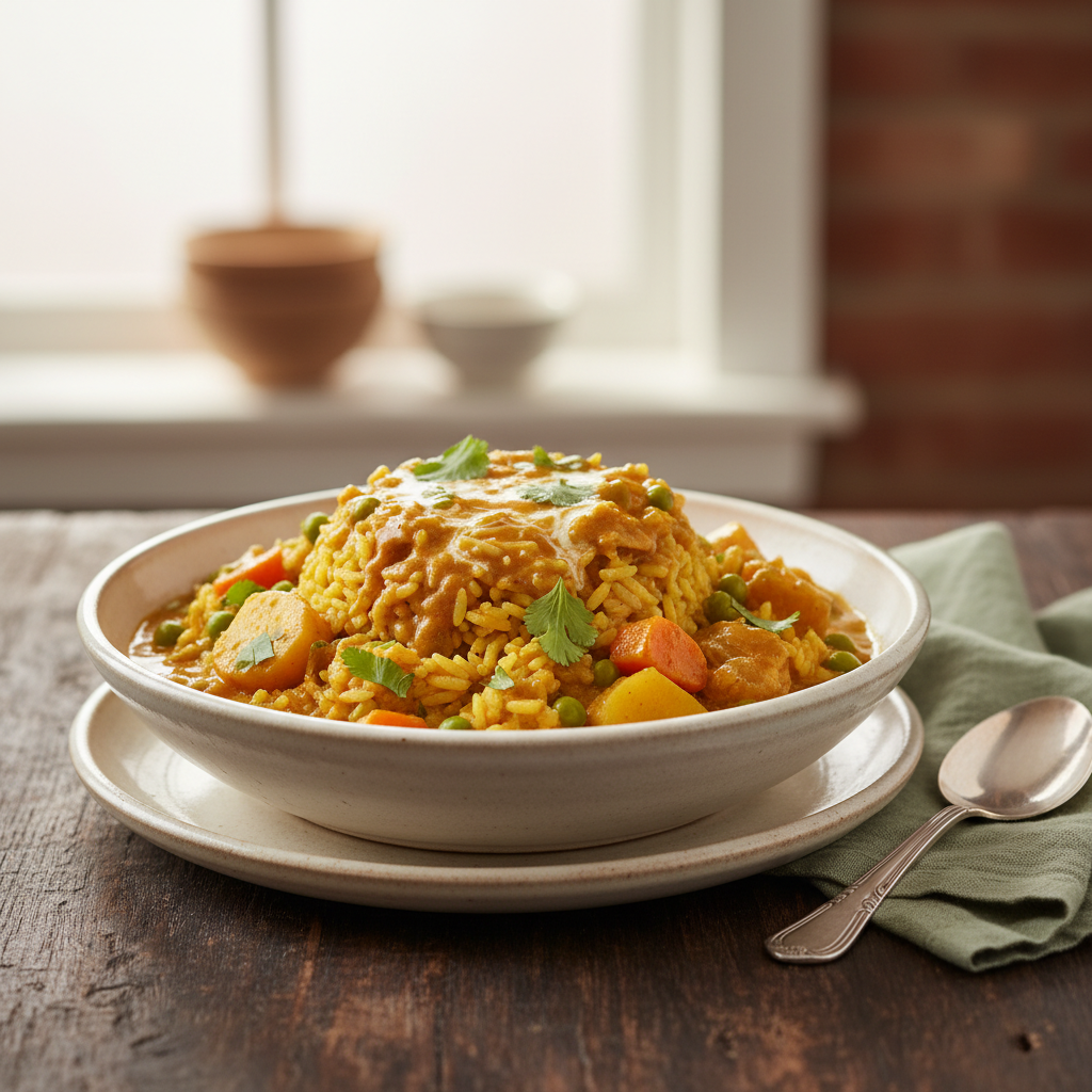 Photo de Recette du riz au curry onctueux et parfumé