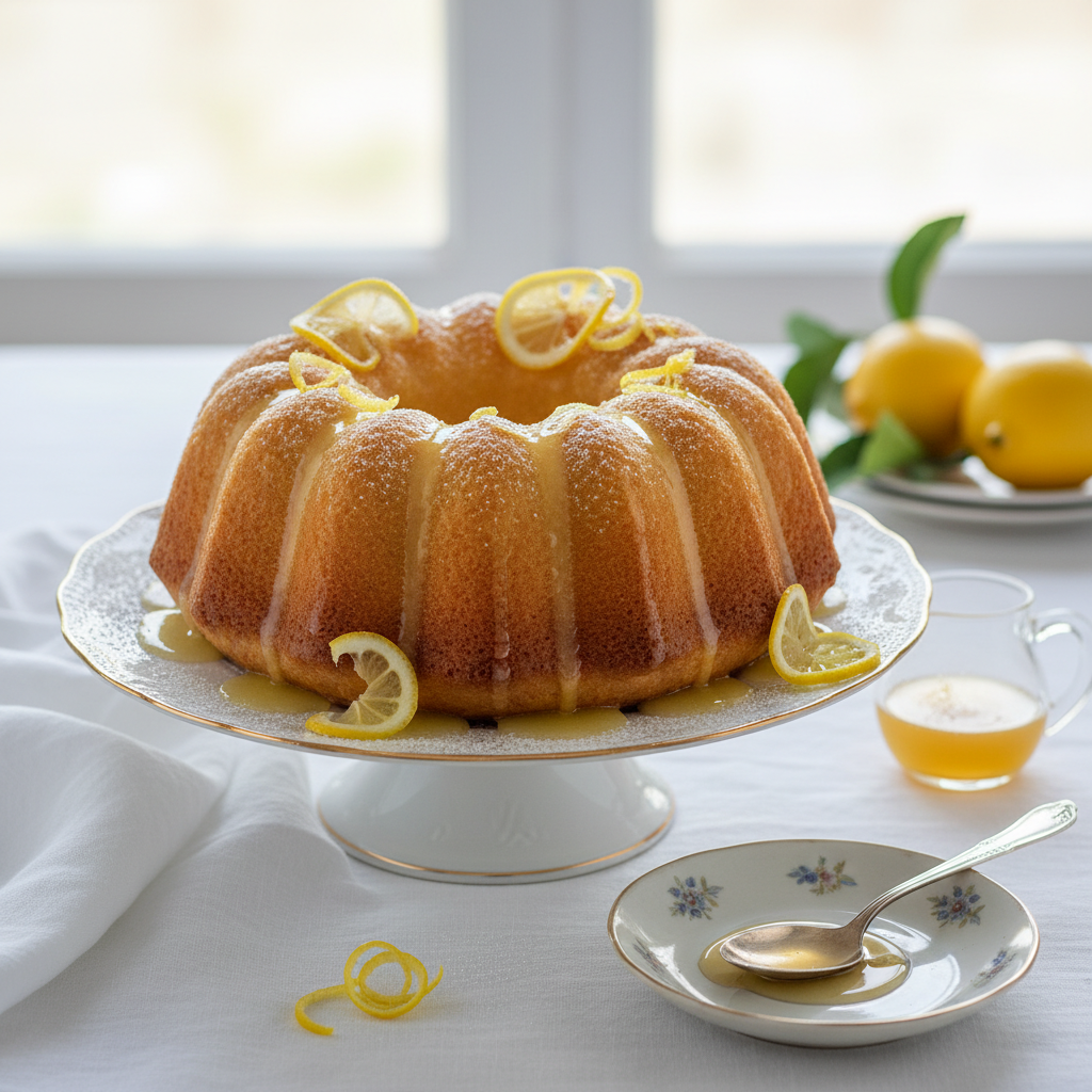 Photo de Recette de cake citron fondant et son sirop de punchage