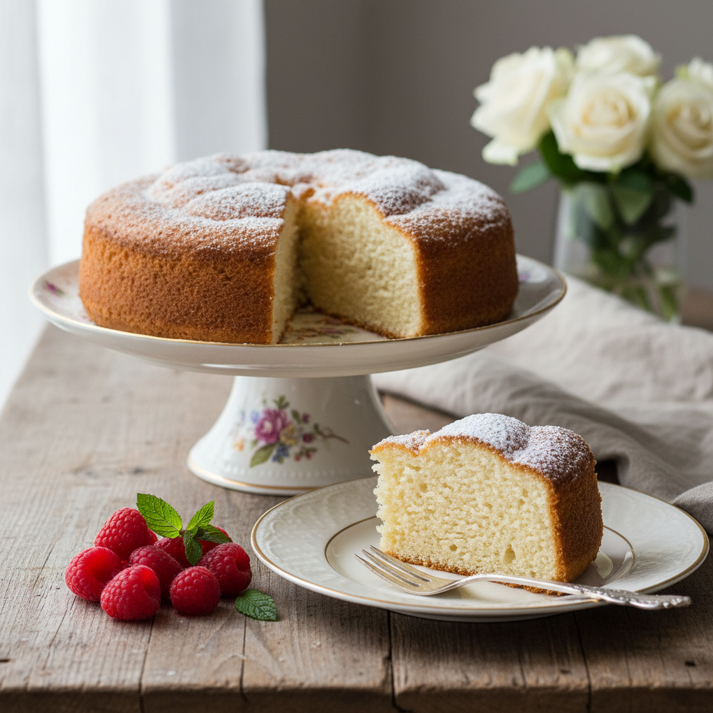 Photo de Recette de gâteau de Savoie traditionnel et aérien