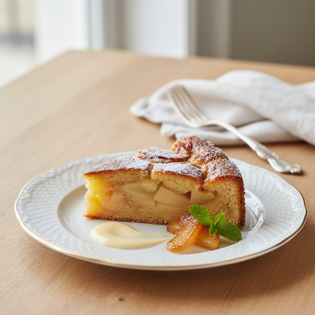 Photo de Recette de gâteau aux pommes grand-mère fondant