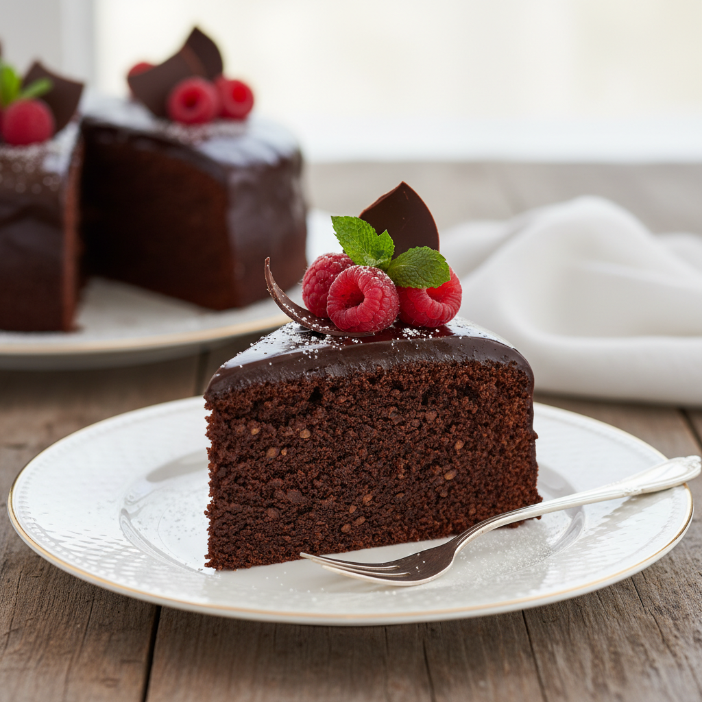 Photo de Recette du gâteau au chocolat moelleux et intense