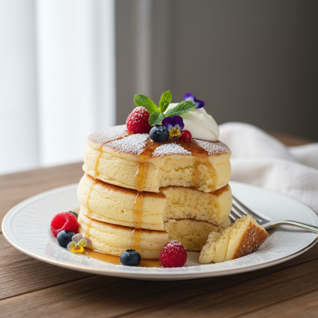 Photo de Recette de pancakes aériens et ultra moelleux