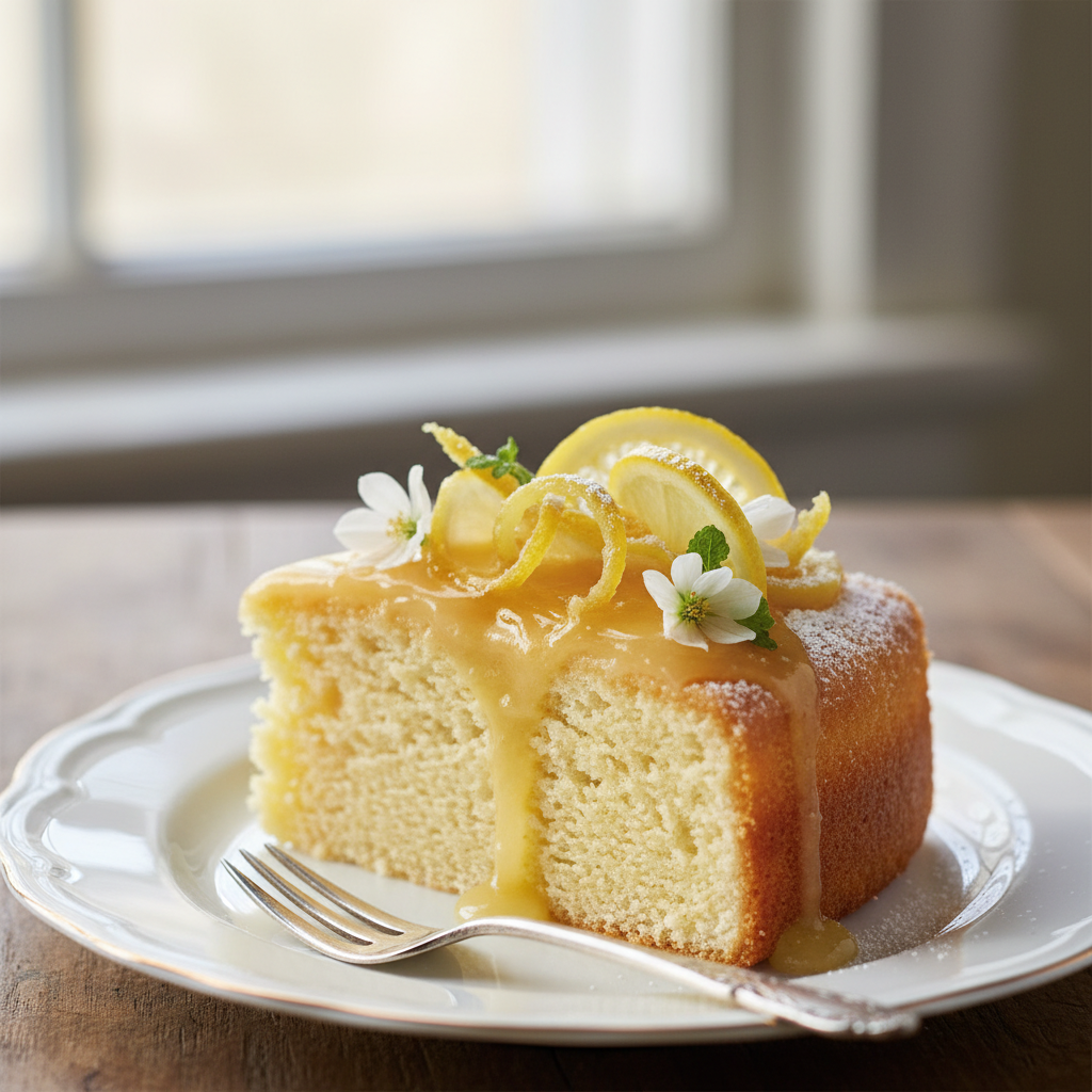 Photo de Recette de gâteau au mascarpone fondant et citronné