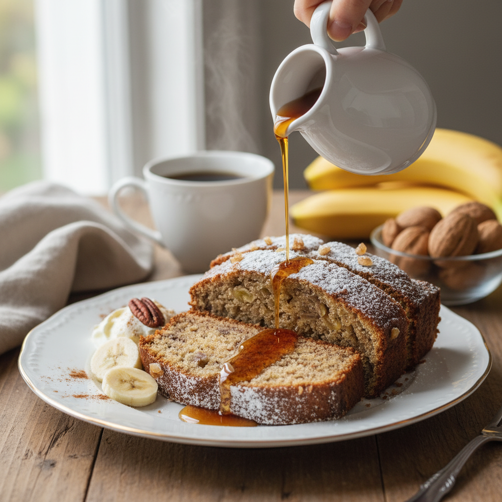 Photo de Recette de pain aux bananes moelleux et parfumé