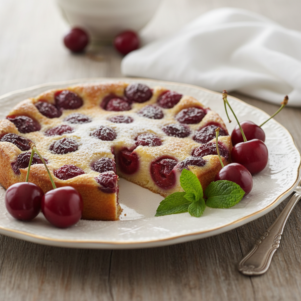 Photo de Recette de clafoutis aux cerises onctueux et inratable