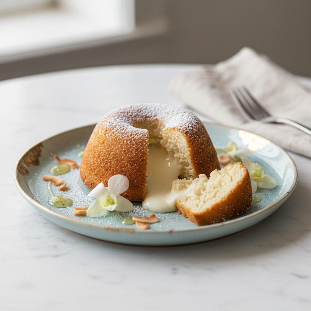 Photo de Recette de gâteau à la noix de coco fondant et parfumé
